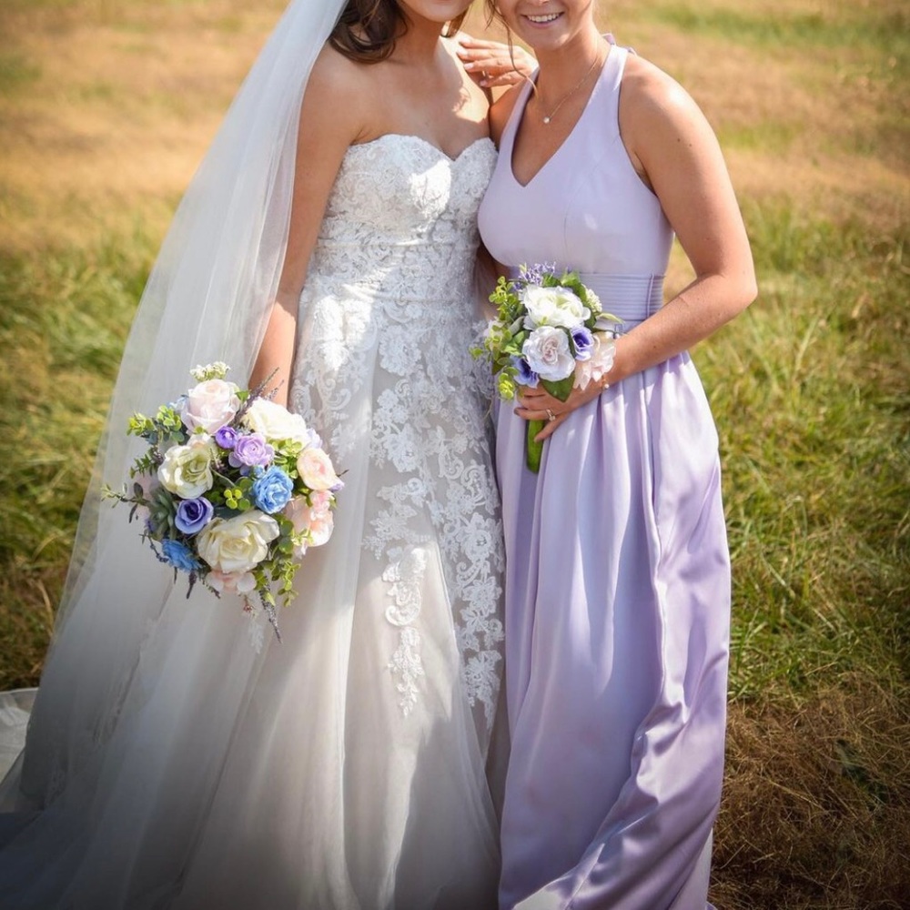 Vera Wang size 2 lavender formal/bridesmaid dress. 5’3 for reference.